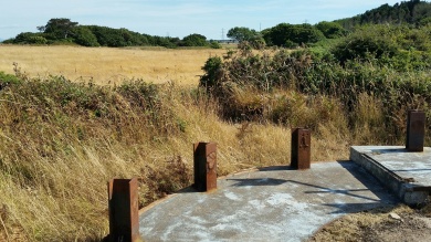 The remains of the 1960's viewing platform, my own bit of contemporary archaeology.