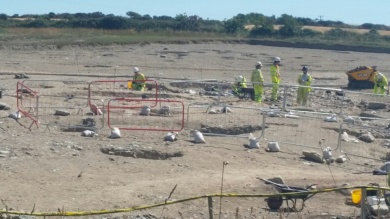 Archaeologists from all over Europe working on the post Roman village